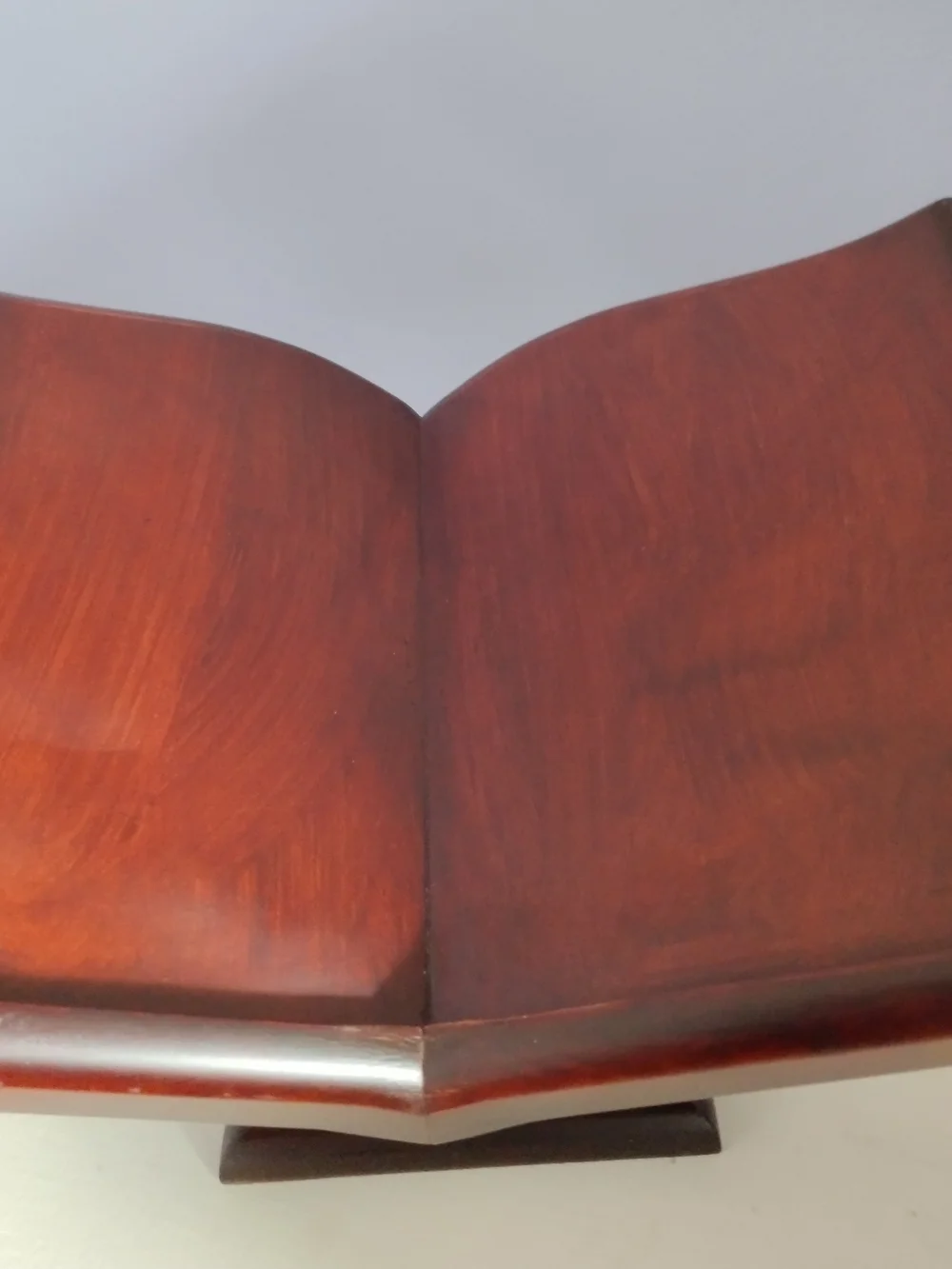 Vintage Mahogany Wooden Book Stand Antique Early American Style